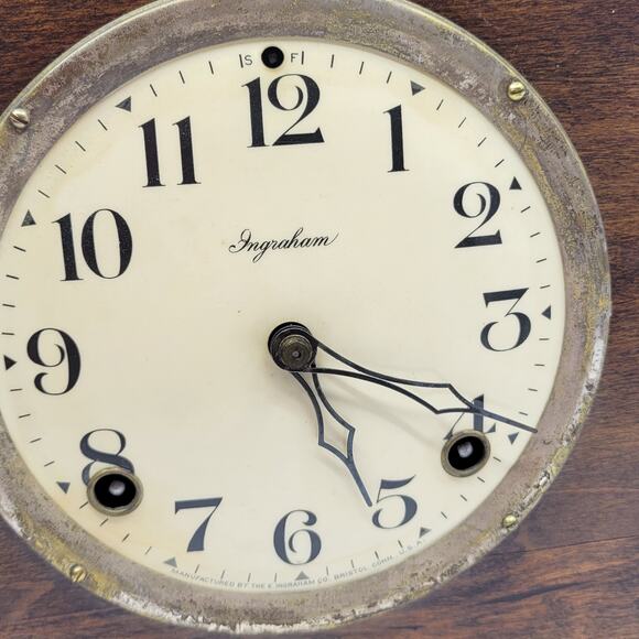 Vintage Antique Ingraham Mantle Clock Duplex in great working condition. - Picture 4 of 15